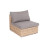 &quot;Лунго&quot; модуль диванный прямой с подушками, цвет соломенный (гиацинт)
