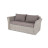 &quot;Капучино&quot; диван из искусственного ротанга (гиацинт) двухместный, цвет серый