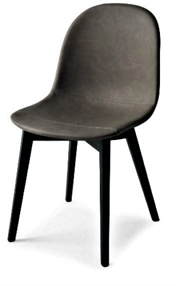 Стул ACADEMY W CS/1665-V, ash.P15L Matt Black/ S0C Vintage Ebony — New Style of Furniture