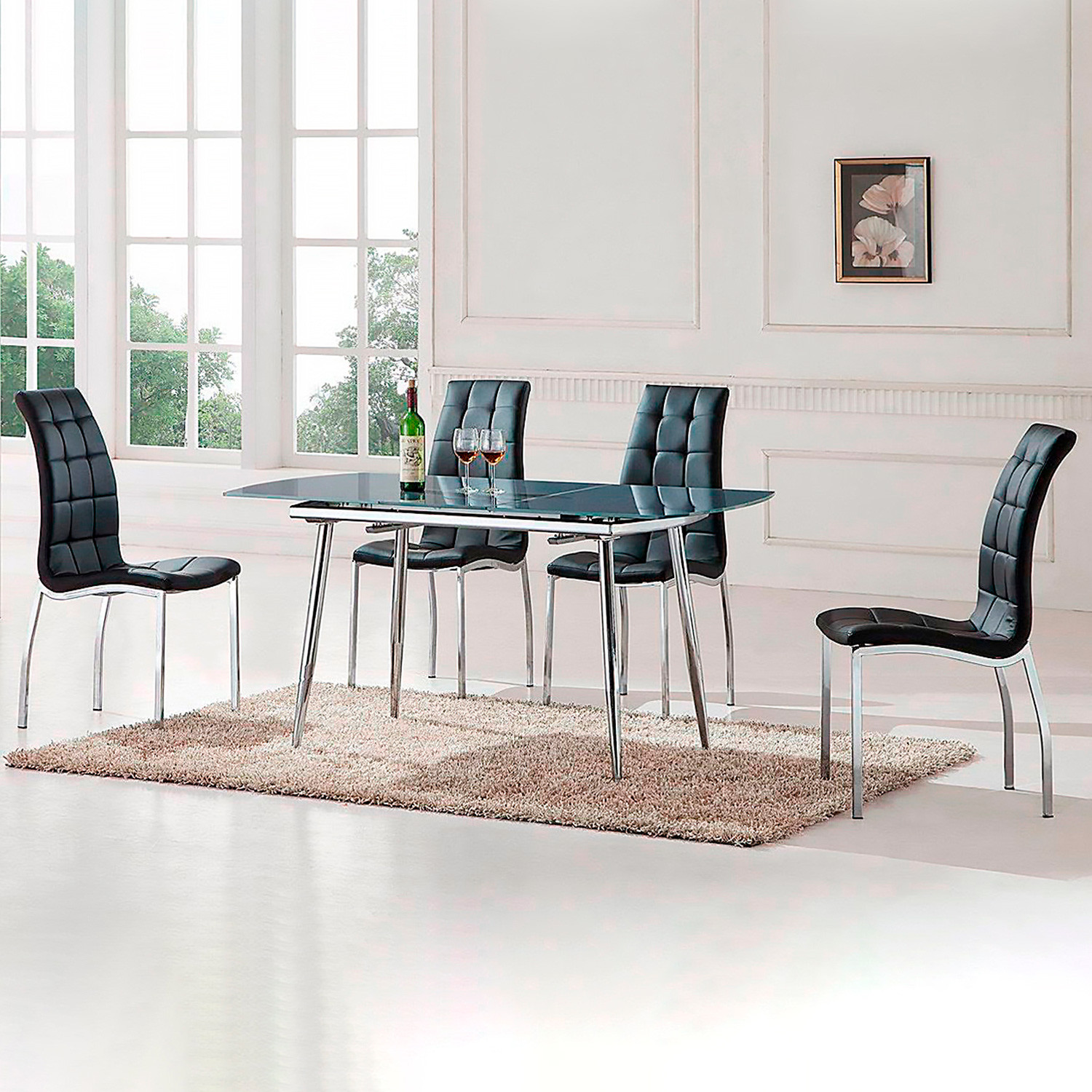 Стулья для кухни DC365 чёрный / хром фото 1 — New Style of Furniture