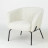 Кресло HARPER Modica-040 бежево-белый, ткань / черный каркас, ®DISAUR