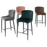 Барные стулья Полубарный стул ARTEMIS BLUVEL-38 LATTE (H=65cm), велюр М-City фото 4 — New Style of Furniture