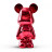Статуэтка Lucky Bear (Bearbrick) IST-020, 28 см, красный глянцевый