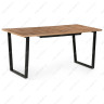 Деревянные столы Лота Лофт 120 25 мм дуб делано темный / черный матовый фото 2 — New Style of Furniture