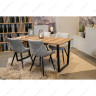 Деревянные столы Лота Лофт 120 25 мм дуб делано темный / черный матовый фото 9 — New Style of Furniture