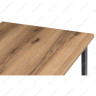 Деревянные столы Лота Лофт 120 25 мм дуб делано темный / черный матовый фото 14 — New Style of Furniture