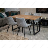 Деревянные столы Лота Лофт 120 25 мм дуб делано темный / черный матовый фото 15 — New Style of Furniture