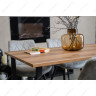 Деревянные столы Лота Лофт 120 25 мм дуб делано темный / черный матовый фото 16 — New Style of Furniture