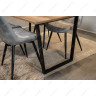 Деревянные столы Лота Лофт 120 25 мм дуб делано темный / черный матовый фото 17 — New Style of Furniture