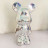 Статуэтка Lucky Bear (Bearbrick) IST-016, 28 см, серебряный глянцевый