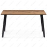 Деревянные столы Лофт 140 25 мм дуб делано темный / черный матовый фото 2 — New Style of Furniture