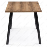 Деревянные столы Лофт 140 25 мм дуб делано темный / черный матовый фото 3 — New Style of Furniture