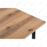 Деревянные столы Лофт 140 25 мм дуб делано темный / черный матовый фото 4 — New Style of Furniture