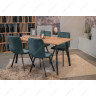 Деревянные столы Лофт 140 25 мм дуб делано темный / черный матовый фото 5 — New Style of Furniture