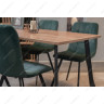 Деревянные столы Лофт 140 25 мм дуб делано темный / черный матовый фото 7 — New Style of Furniture