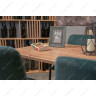 Деревянные столы Лофт 140 25 мм дуб делано темный / черный матовый фото 8 — New Style of Furniture