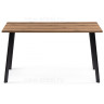 Деревянные столы Лофт 140 25 мм дуб делано темный / черный матовый фото 10 — New Style of Furniture