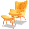 Лаунж кресла DC-917 жёлтый / светлое дерево фото 1 — New Style of Furniture