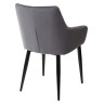 Металлические стулья Стул HECTOR BLUVEL-14 GREY, велюр/ черный каркас М-City фото 4 — New Style of Furniture