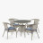 Комплект плетеной мебели Лион-1C T220CT/Y32-W85 Latte 4Pcs (4+1)