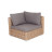 &quot;Лунго&quot; модуль диванный угловой с подушками, цвет соломенный (гиацинт)