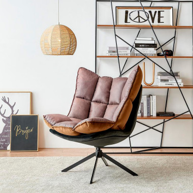 DC-1565F коричневый / антрацит лаунж кресло — New Style of Furniture