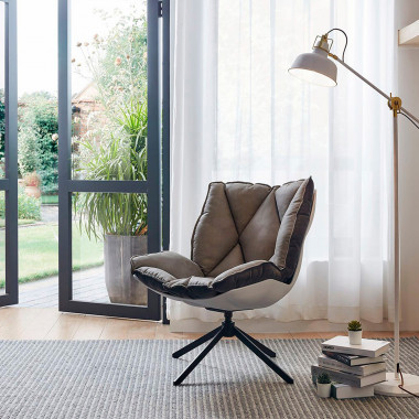 DC-1565D серый / чёрный лаунж кресло — New Style of Furniture