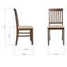 Обеденные группы Luar (стол и 4 стула) espresso / cream фото 4 — New Style of Furniture