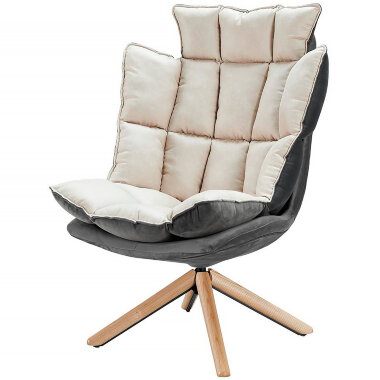 Круглый стол DC-1565С бежевый / серый — New Style of Furniture