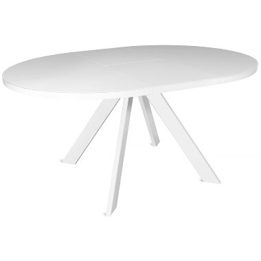 Круглый стол DANTON-120D.WH экстабелый / белый — New Style of Furniture