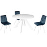 Обеденные столы DANTON-120D.WH экстабелый / белый фото 4 — New Style of Furniture