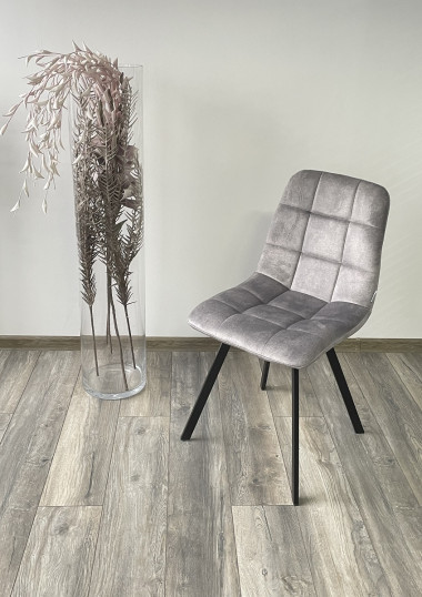 Стул CHILLI SQUARE PK6015-03 (VBP203) античный cеребристо-серый, велюр М-City — New Style of Furniture