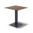 &quot;Каффе&quot; интерьерный стол из HPL квадратный 70х70см, цвет &quot;дуб&quot;