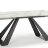 Стол FONDI 180 MARBLES KL-99 Белый мрамор матовый, итальянская керамика/ черный каркас, ®DISAUR