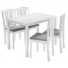 Обеденные группы Mali (стол и 4 стула) white / grey фото 1 — New Style of Furniture