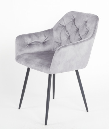 Стул PERU PK6015-03 (VBP203) античный серебристо-серый, велюр M-City — New Style of Furniture