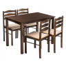 Обеденные группы Starter (стол и 4 стула) oak / beige фото 1 — New Style of Furniture