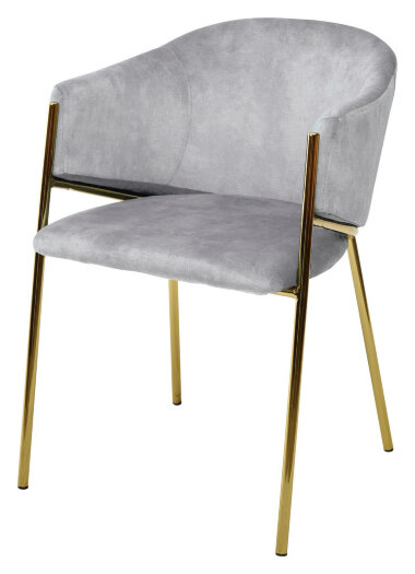 Стул DILL PK6015-03 (VBP203) античный серебристо-серый/ золотой каркас, М-City — New Style of Furniture
