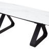 Обеденные столы Стол Вильям 180 Белый мрамор, стекло / черный каркас, М-City фото 3 — New Style of Furniture
