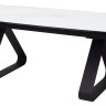 Обеденные столы Стол Вильям 180 Белый мрамор, стекло / черный каркас, М-City фото 6 — New Style of Furniture