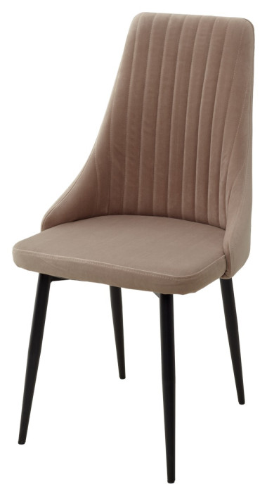 Стул Руссо Premier 09 Серо-коричневый, велюр / черный каркас M-City БЕЗ НДС — New Style of Furniture