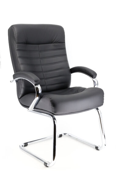 Everprof Orion CF экокожа черный кресло посетителя — New Style of Furniture