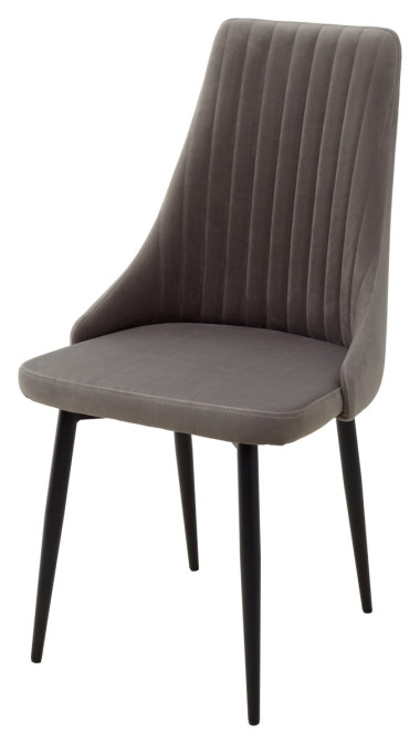 Стул Руссо Premier 25 Серый, велюр / черный каркас M-City — New Style of Furniture