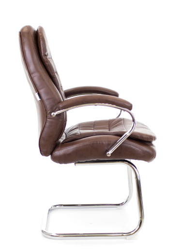 Everprof Valencia CF экокожа коричневый кресло посетителя — New Style of Furniture