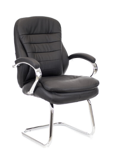 Everprof Valencia CF экокожа черный кресло посетителя — New Style of Furniture