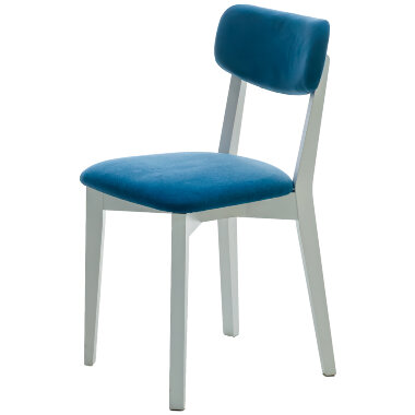 Деревянный стул COMFORT X1 грета блю / белый матовый — New Style of Furniture