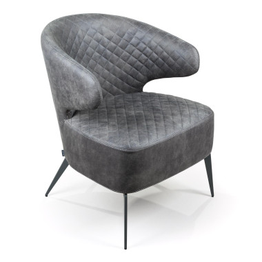 RICHARD ARM серый / чёрный лаунж кресло — New Style of Furniture
