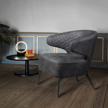 RICHARD ARM серый / чёрный лаунж кресло — New Style of Furniture