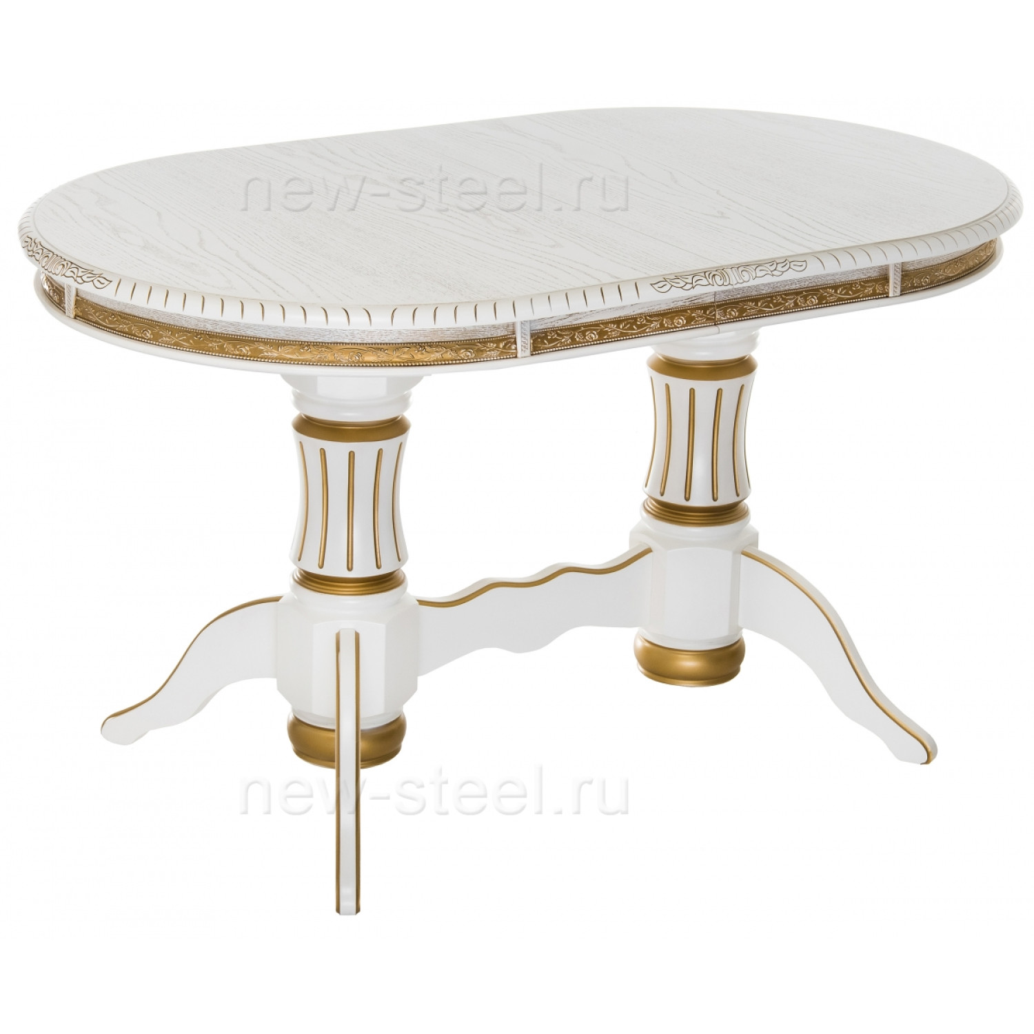Обеденные Женева молочный с золотой патиной фото 1 — New Style of Furniture