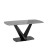Аврора 160*90 керамика черная столешница под мрамор основание металл